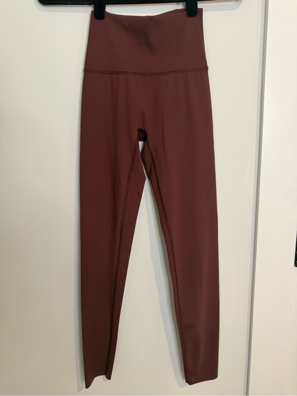 Aerie (XS) High-Waist Full-Length Leggings in Deep Brick